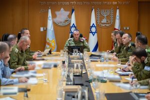 Herzi Halevi in an assessment of situation with the General Staff of the IDF after October 2024 Israeli strikes on Iran. IV